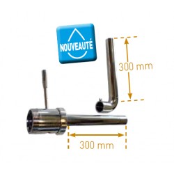 Coude décanteur DEMONTABLE pour cuve inox-304