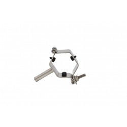 COLLIER PORTE-TUBE HEXAGONAL avec embase a souder-304